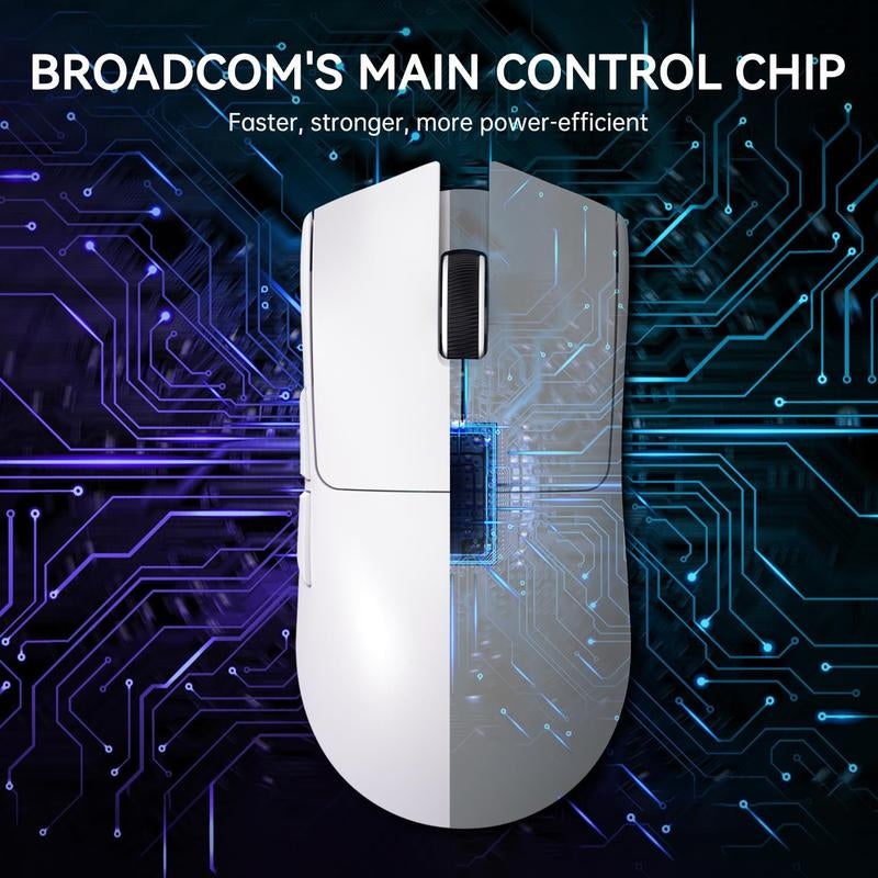 ATTACK SHARK X11 Lightweight Wireless Gaming Mouse with RGB Charging Dock,Tri-Mode-2.4G/Usb-C Wired/Bt,22K DPI,PAW3311 Optical Sensor,5 Programmable Buttons for Pc/Mac. Gamingmice Budget Gamingmouse Bluetooth Mouse