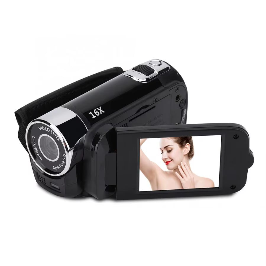 16MP 16X HD Digital Camcorder 720P Full HD 16MP Digital Video Camera 270 Degree Rotation Screen 16X Night Shoot Zoom HOT